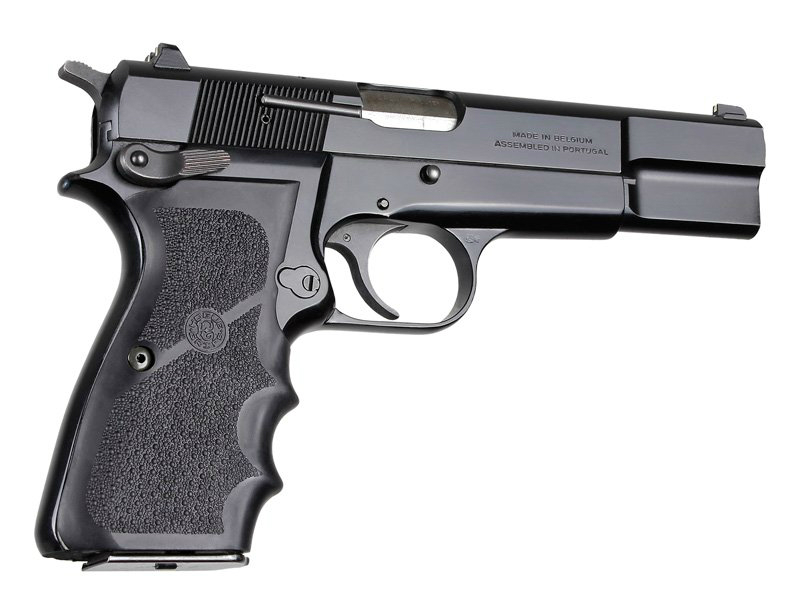 Hogue Browning HiPower Rubber Grip With Finger GroovesBlack09000