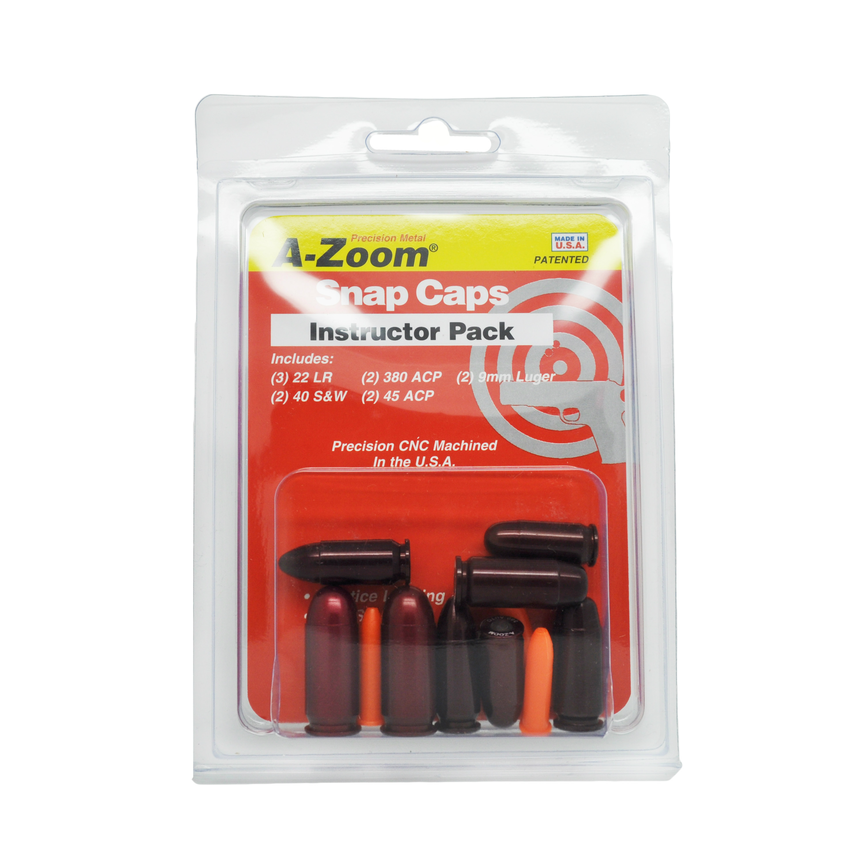AZoom Snap CapsInstructor Pack.22 LR/.380 ACP/9mm/.40 S&W/.45 ACP