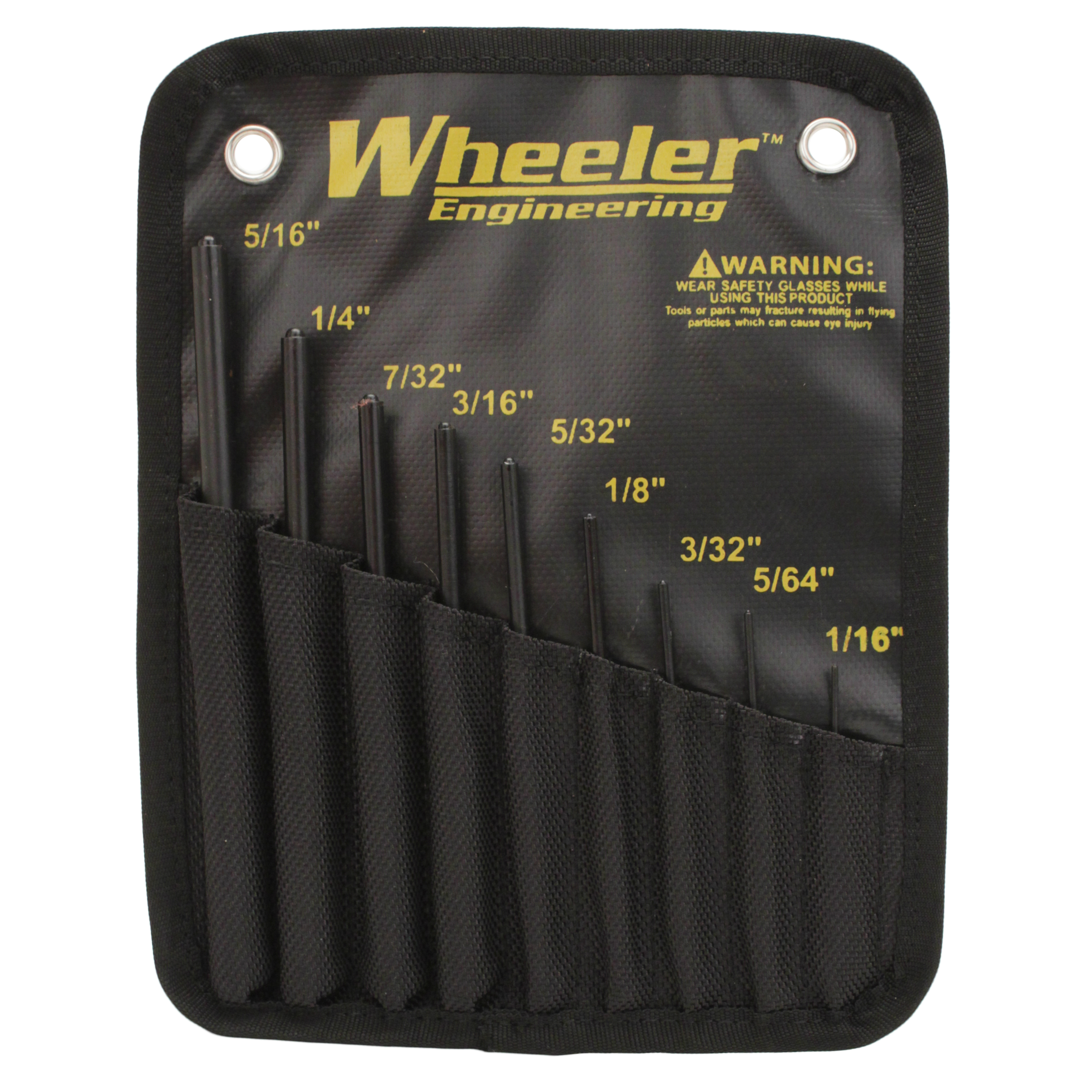 Bullseye North | Wheeler Roll Pin Punch Set with Storage Pouch 204513