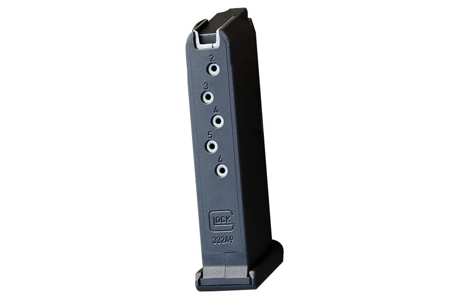 Glock 42 Magazine-Genuine Glock 42 .380 ACP 6 Round Polymer Mag