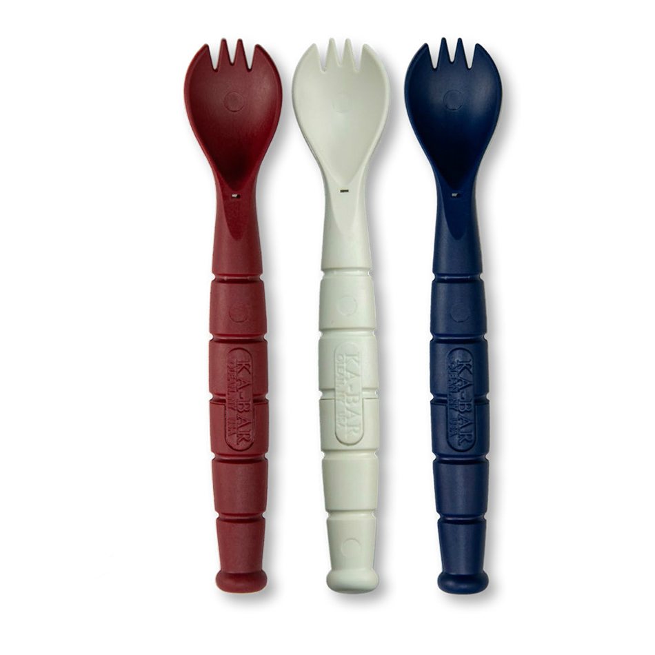 KaBar All American Spork/KnifeRed, White, Blue3 Pack9909USA