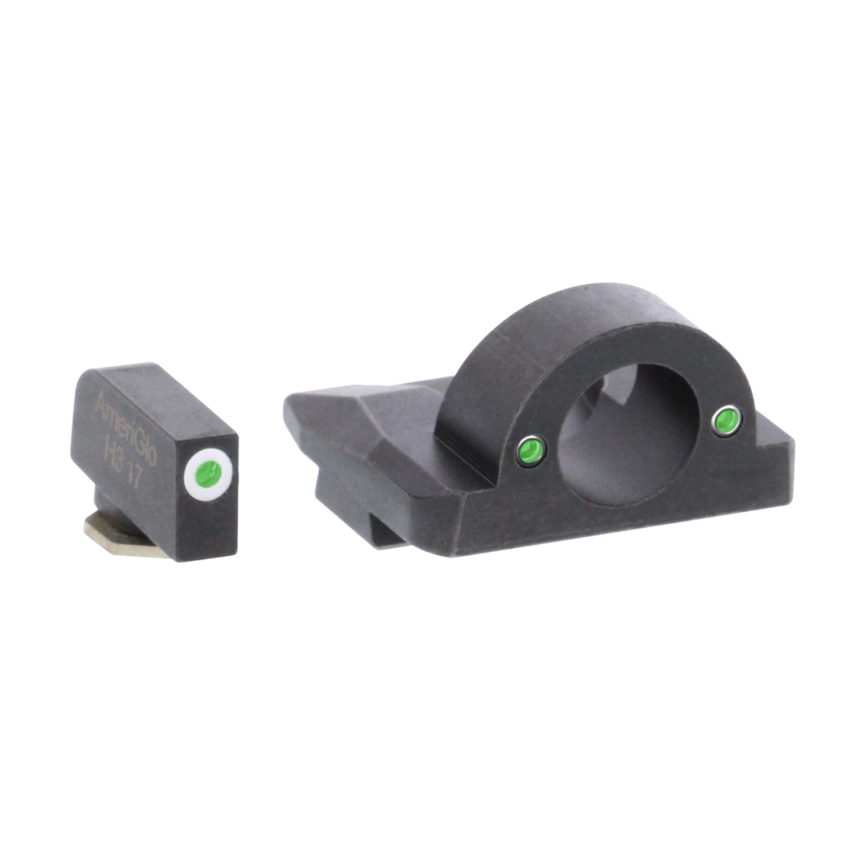 thumbnail image 2 of Ameriglo GL126 Ghost Ring Night Sights For Glock 45/10 – Green Tritium Front/Rear 2 of 5