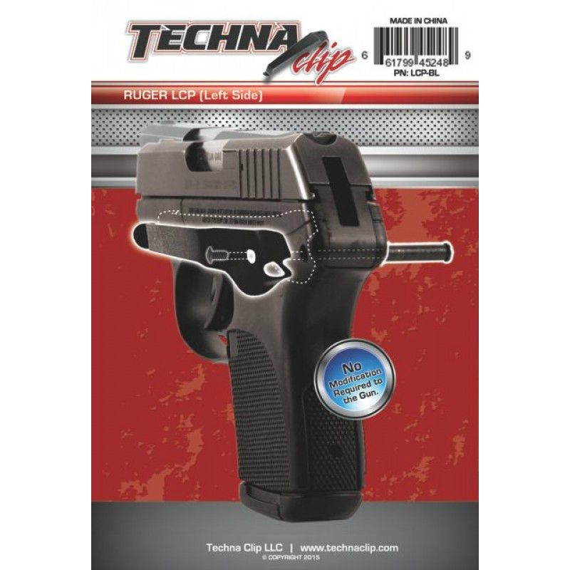 TECHNA Clip For Rug LCP II RH Black - Gun Stock Accessory