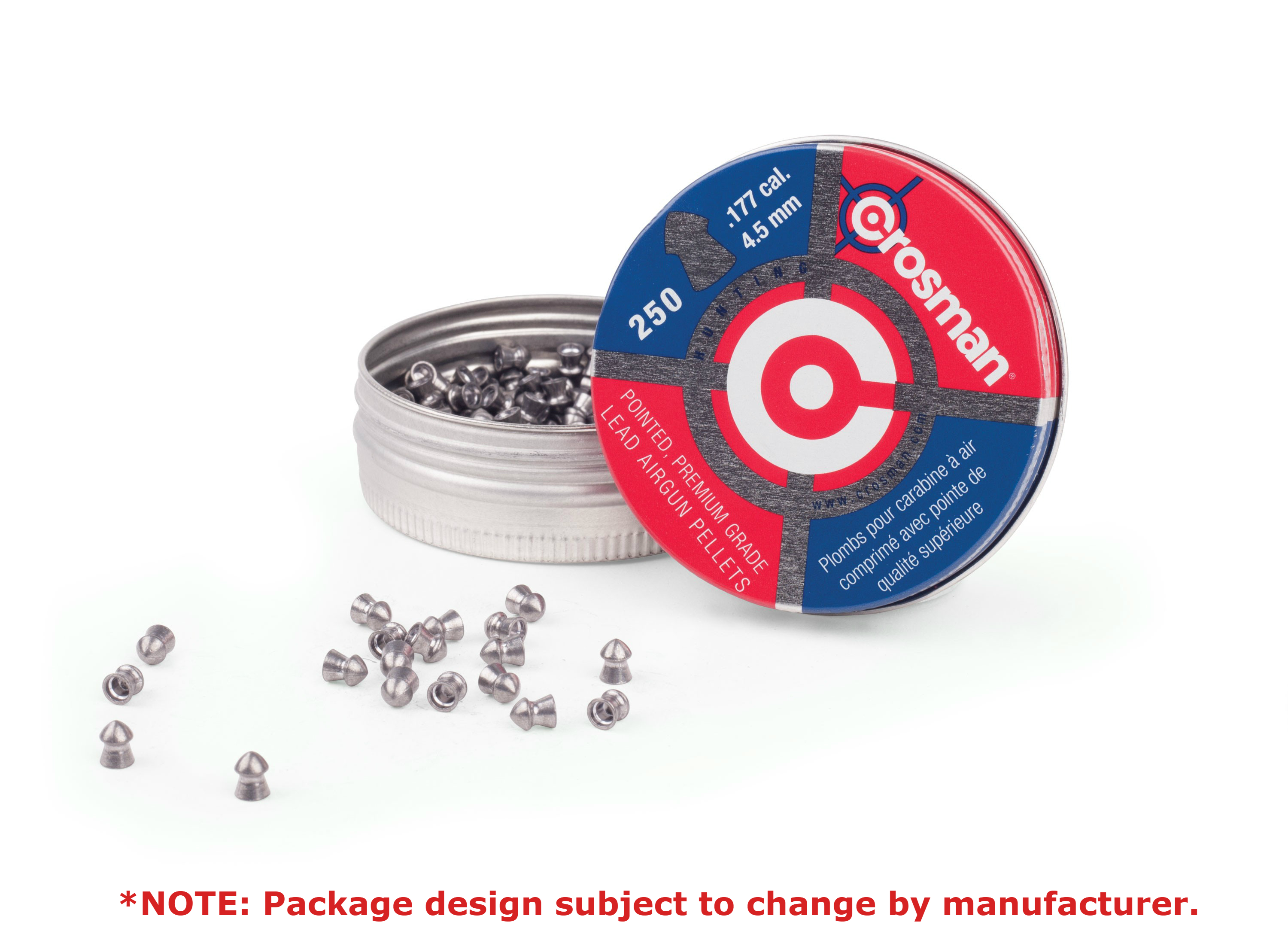 Crosman .177 Caliber 4.5mm Pointed Lead Pellets-Pack of 250-P177 | eBay